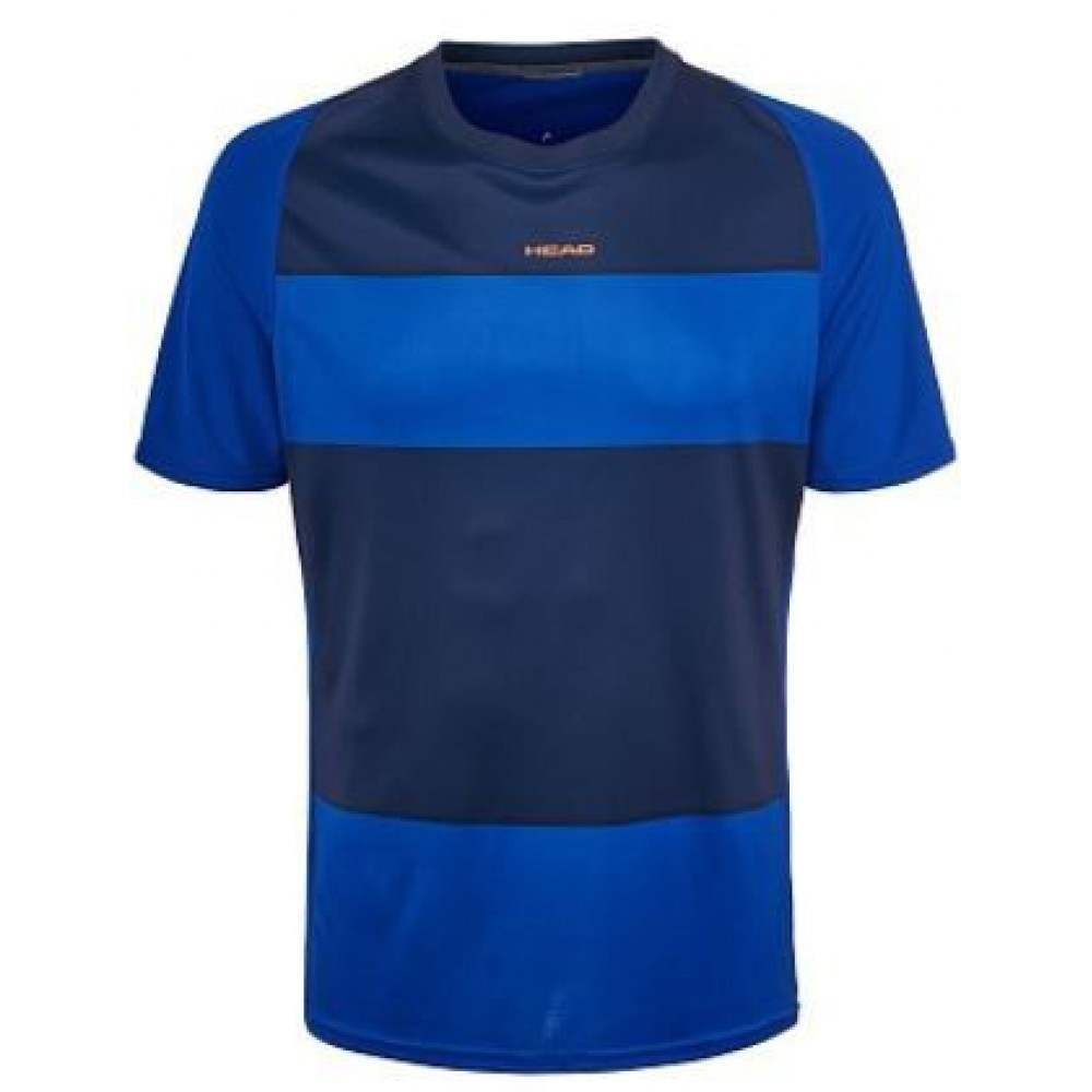 Ropa de Padel Head CAMISETA VISION Striped Navy - Barata Oferta Outlet