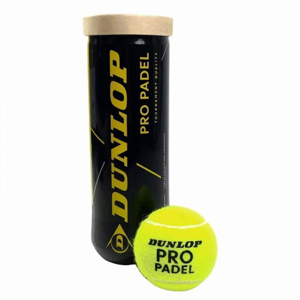 Bote de 3 Pelotas Dunlop Pro Padel