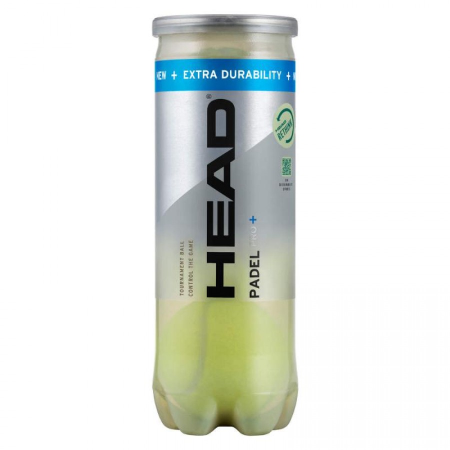 Bote de 3 Pelotas Head Padel Pro +