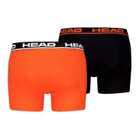 Boxers Head Basic Naranja Negro 2 Unidades