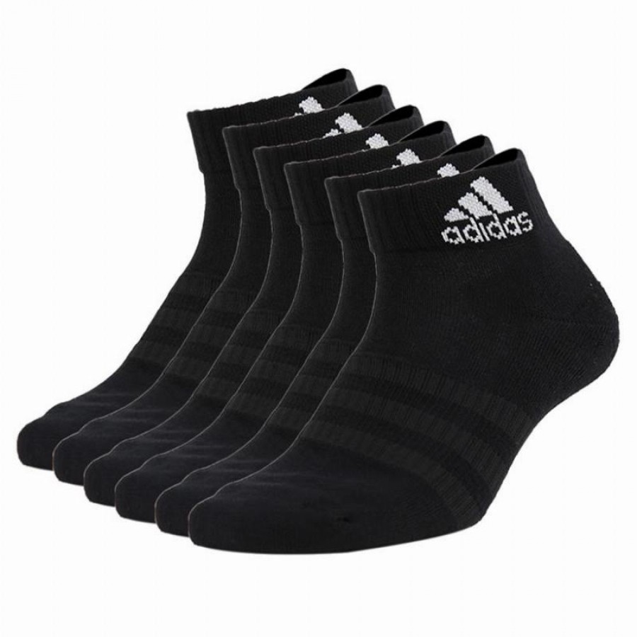 Calcetines Adidas Cush Ank Negro 6 Pares