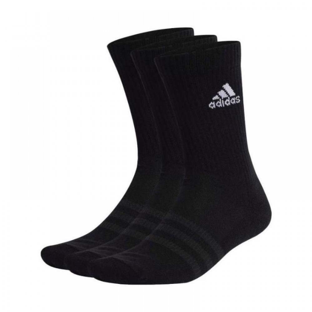 Calcetines Adidas Cushioned Clasico Negro 3 Pares - Barata Oferta Outlet