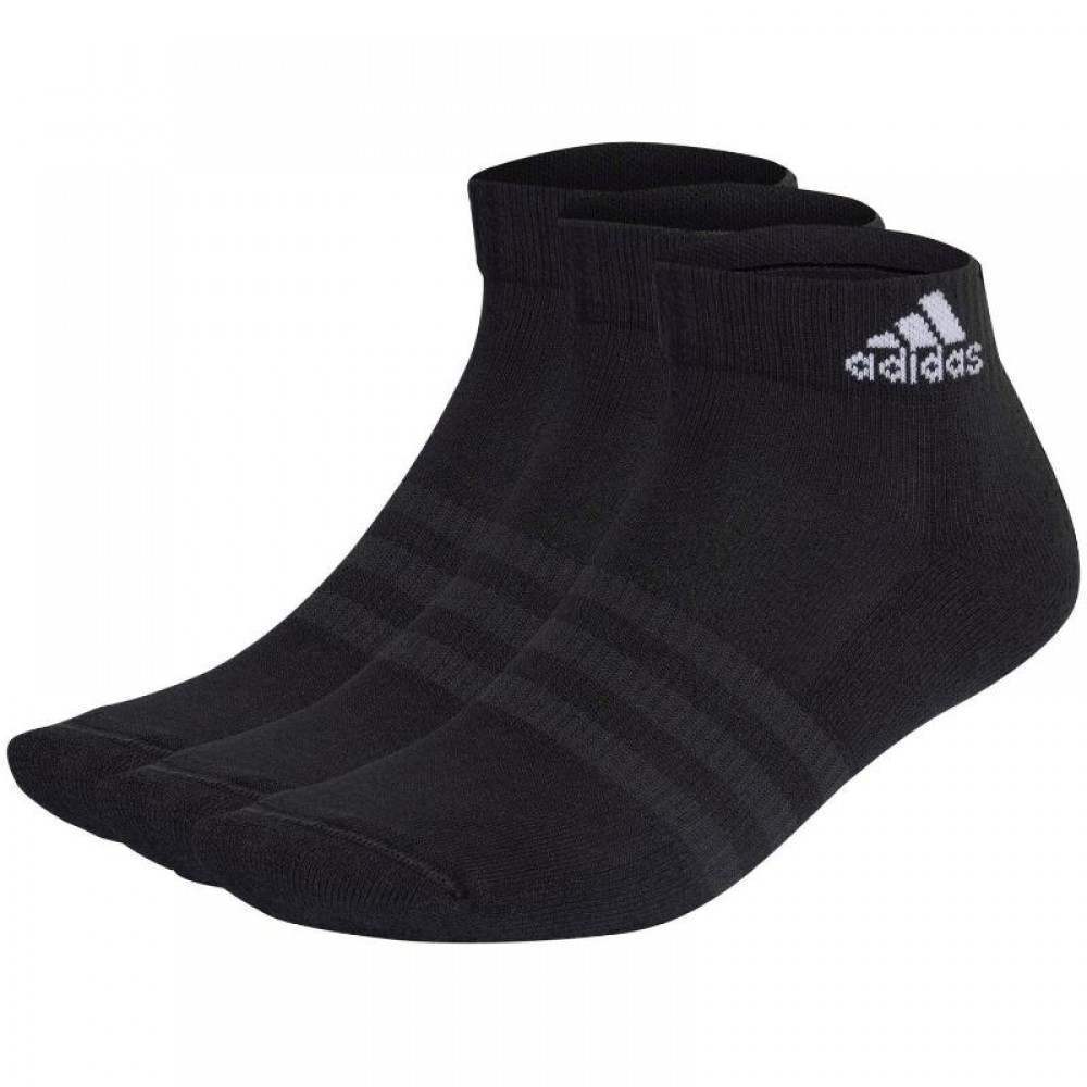 Calcetines Adidas Cushioned Cortos Negro 3 pares - Barata Oferta Outlet