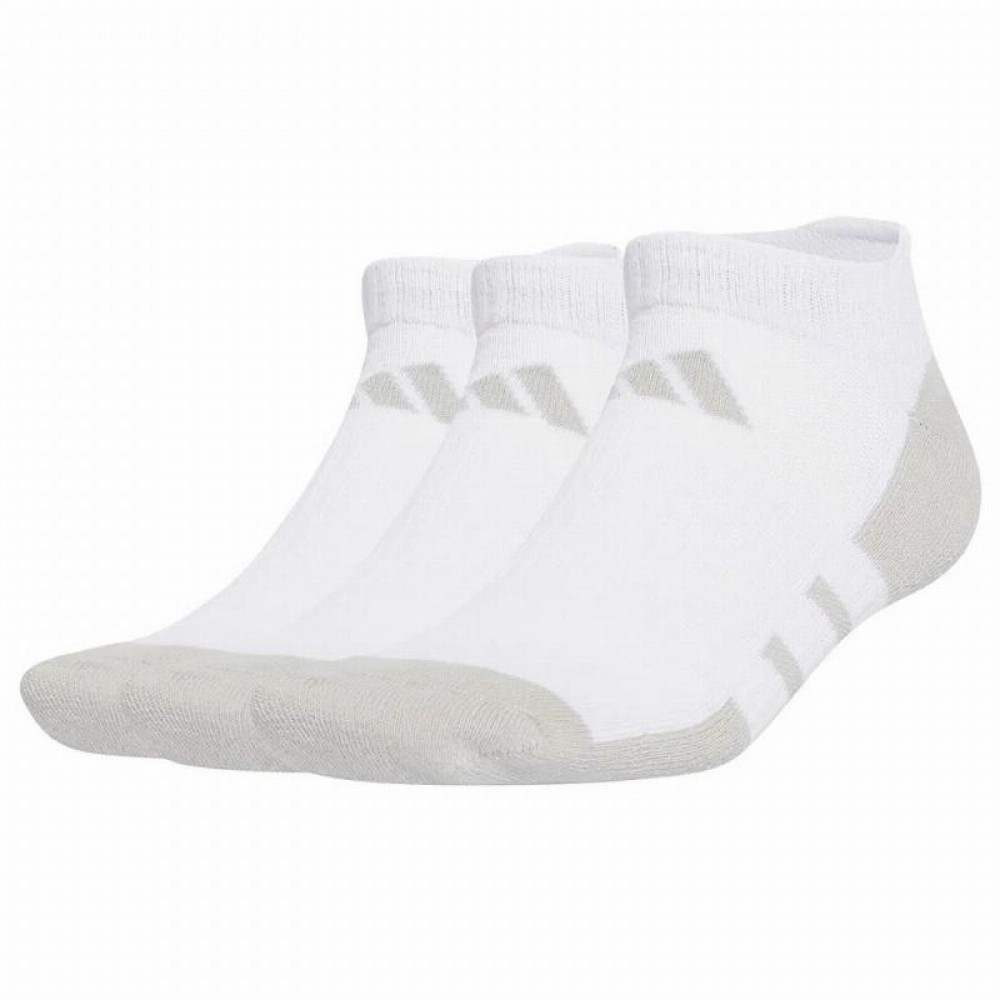 Calcetines Adidas Essentials Cushioned Low Blanco Gris 3 Pares