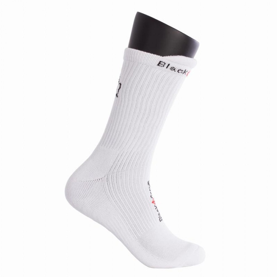 Calcetines Black Crown Premium Altos Blanco 1 Par