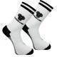 Cartri Adler High White Black Socks 1 Par