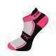 Calcetines Cartri Slash Crew Blanco Fucsia 1 Par - Barata Oferta Outlet