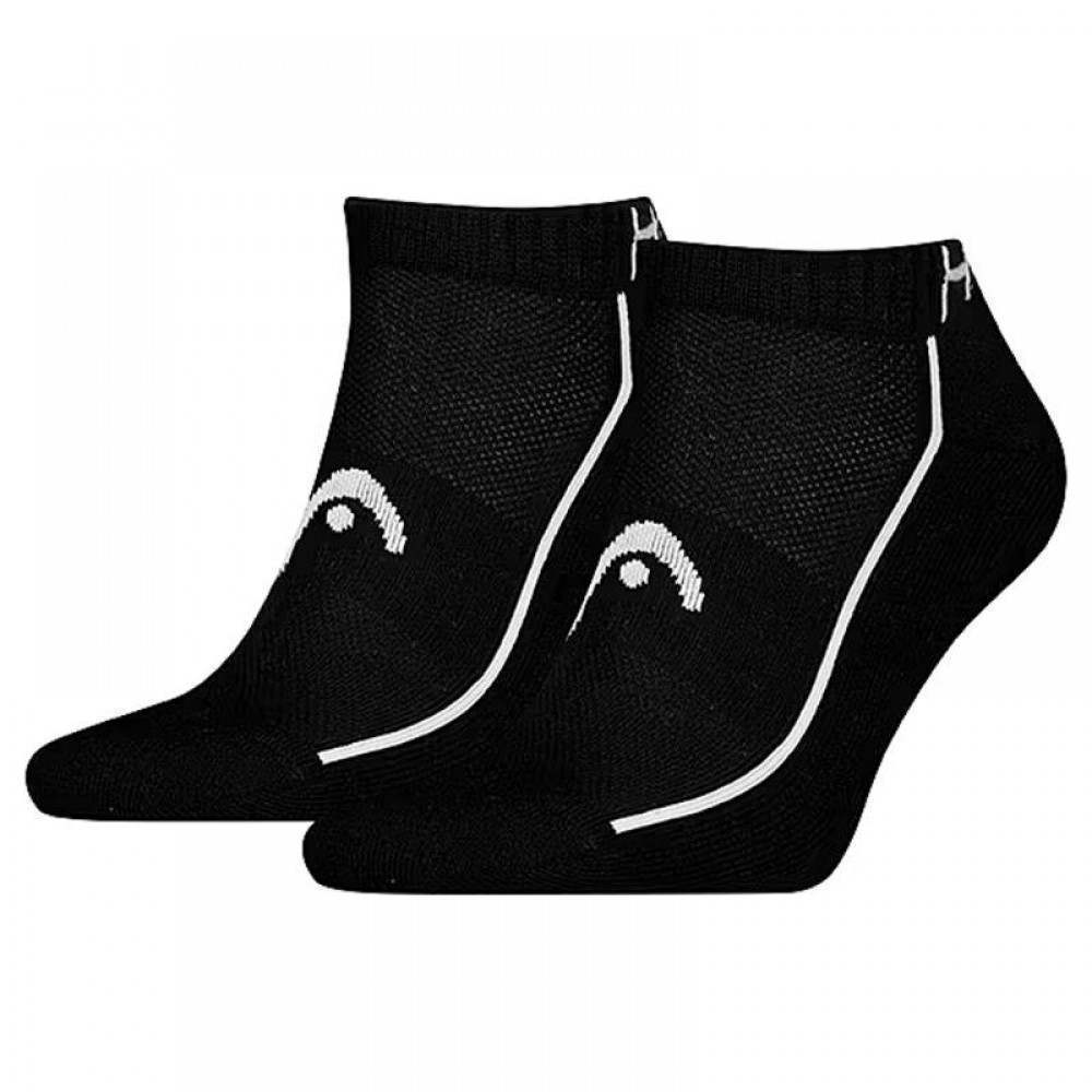 Calcetines Head Performance Sneaker Negro Blanco 2 Pares