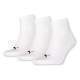 Puma Quarter Blanc Chaussettes 3 paires