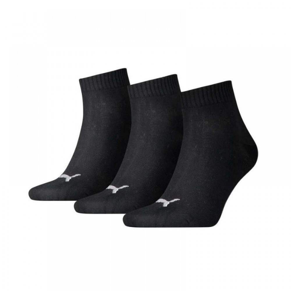 Calcetines Puma Quarter Negro 3 Pares