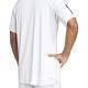 Camiseta Adidas Club 3 Stripes Branco Preto