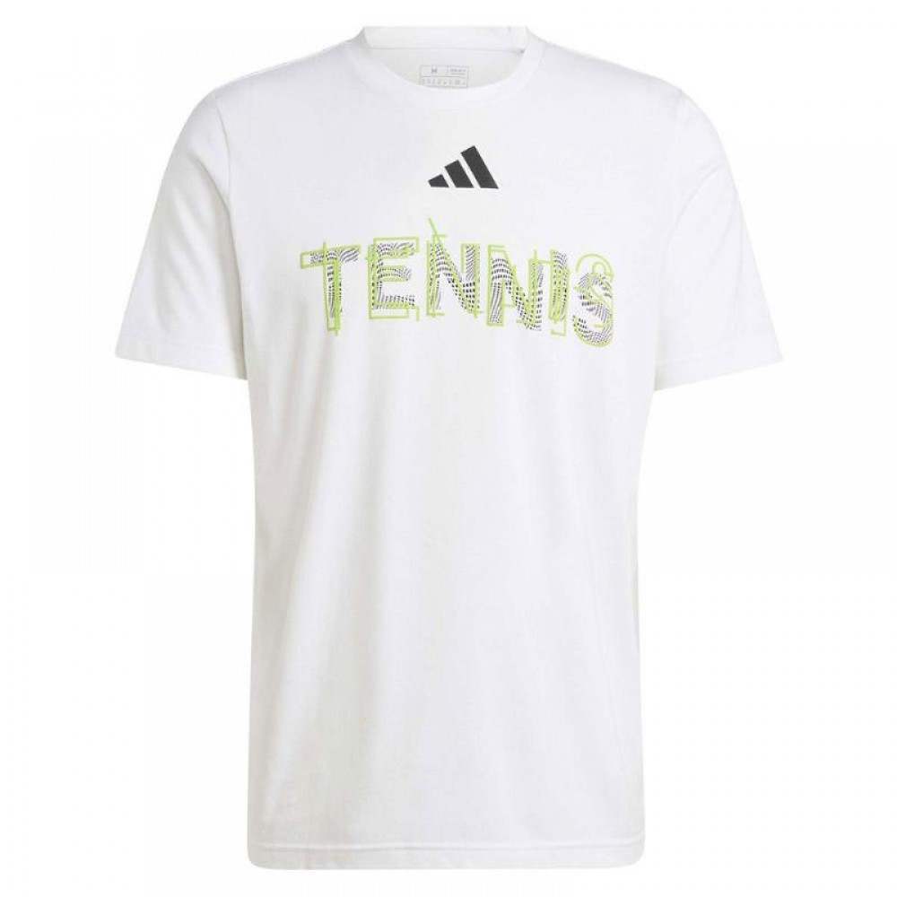 Camiseta Adidas Tennis Graphic Blanco