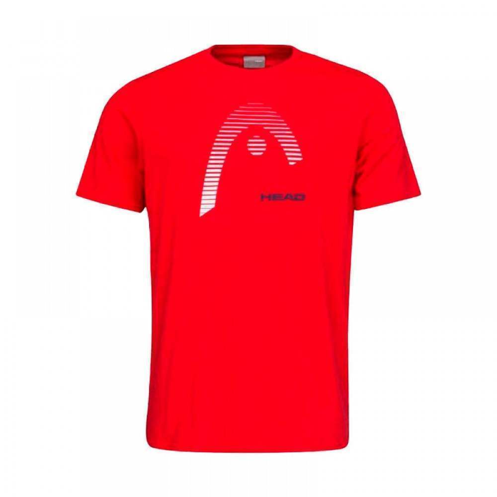 Camiseta Algodon Head Club Carl Rojo Blanco - Barata Oferta Outlet