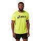 Camiseta Asics Core Amarillo Fluor Performance Negro