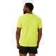 Camiseta Asics Core Amarillo Fluor Performance Negro