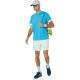 Camiseta Asics Court Aqua Blanco Brillante