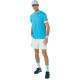 Camiseta Asics Court Aqua Blanco Brillante