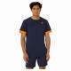 Camiseta Asics Court Azul Medianoche Naranja