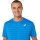 Camiseta Asics Court Stripes SS Azul