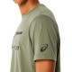 Camiseta Asics Tiger Verde Liquen - Barata Oferta Outlet