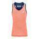 Camiseta Babolat Play Naranja Azul Oscuro Mujer - Barata Oferta Outlet