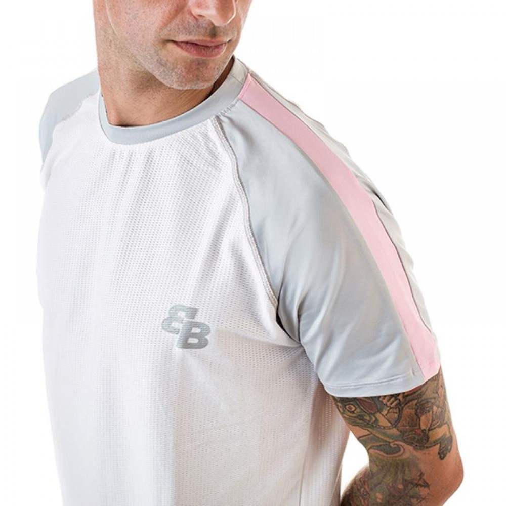 Camiseta BB Dandy Blanco Gris Rosa - Barata Oferta Outlet