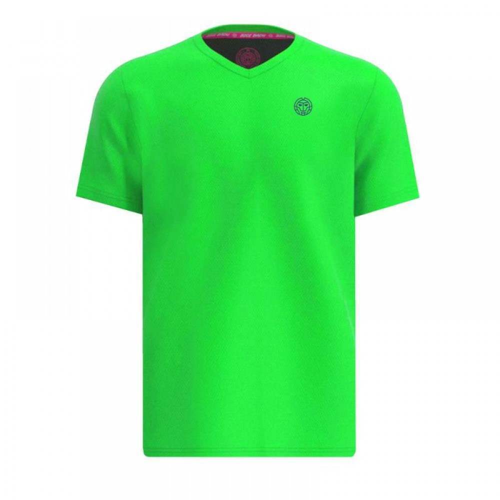 Camiseta Bidi Badu Crew Verde Neon Azul Oscuro Junior