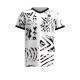 Camiseta Bidi Badu Melbourne V-Neck Blanco Negro Junior