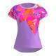 Camiseta Bidi Badu Spike Capsleeve Lila Rosa Mujer