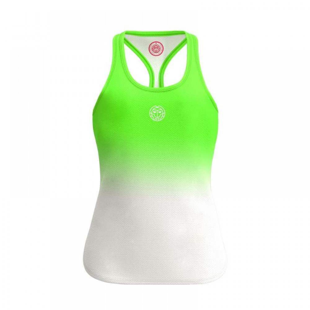 Camiseta Bidi Badu Tirantes Gradiant Verde Neon Blanco Junior