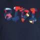 Camiseta Bidi Badu Wild Arts Chill Azul Oscuro Rojo Mix