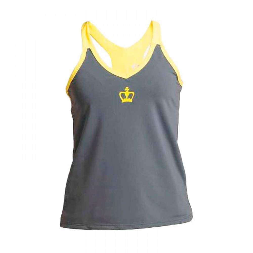 Camiseta Black Crown Helsinki Gris Amarillo - Barata Oferta Outlet