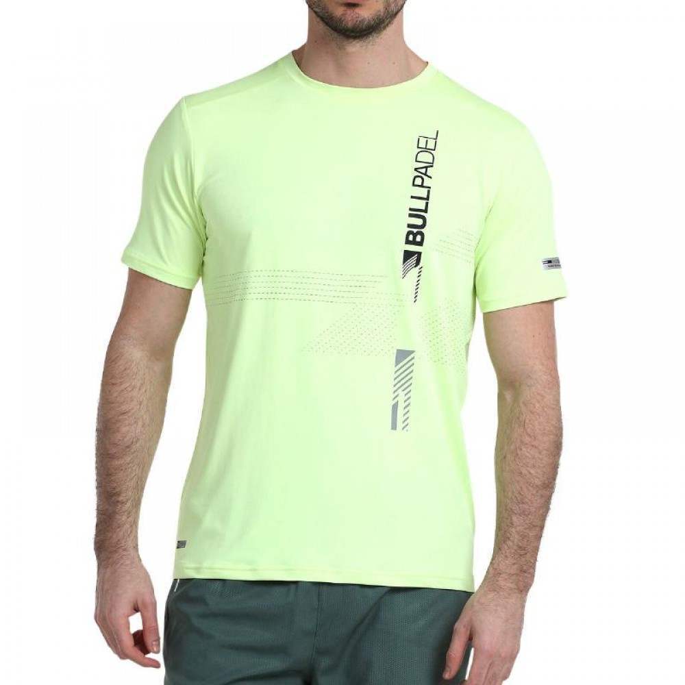 Camiseta Bullpadel Adive Amarillo Azufre Fluor