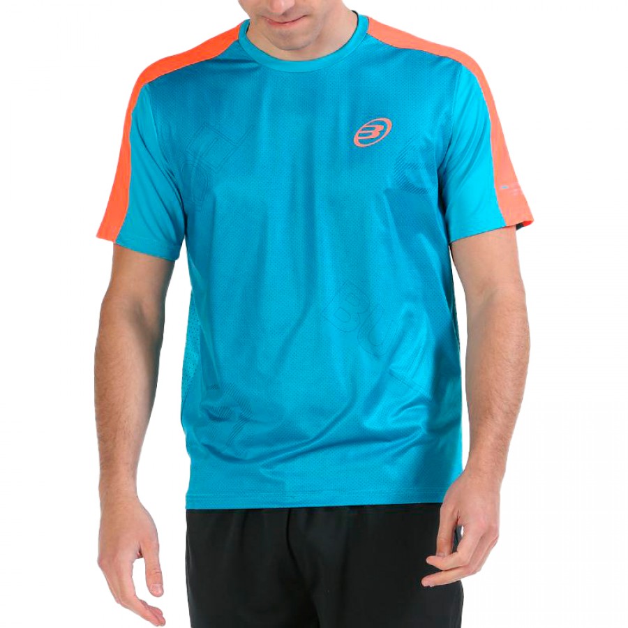 Camiseta Bullpadel Mitad Turquesa