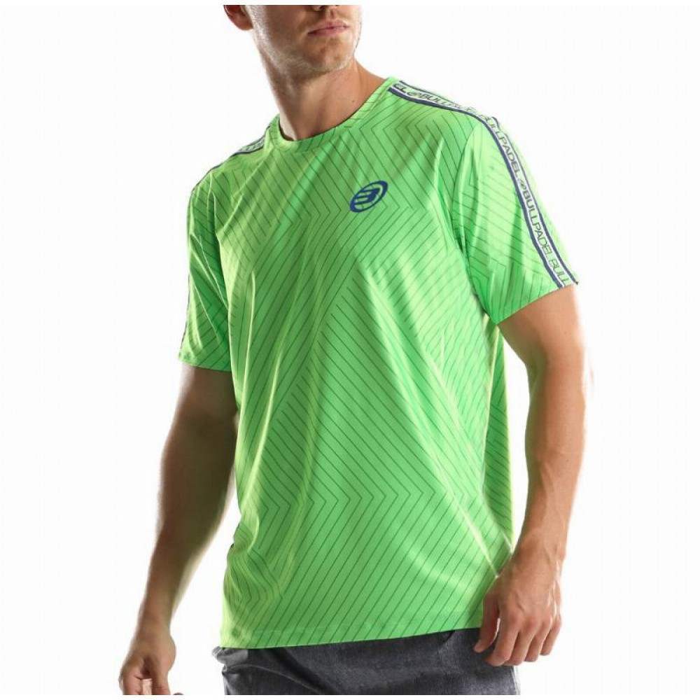 Camiseta Bullpadel Tuco Verde Fluor - Barata Oferta Outlet