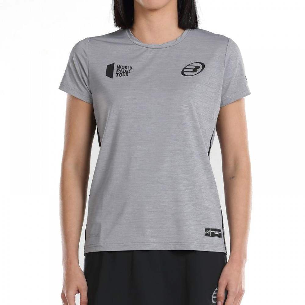 Camiseta Bullpadel WPT Llama Gris Medio Vigore - Barata Oferta Outlet