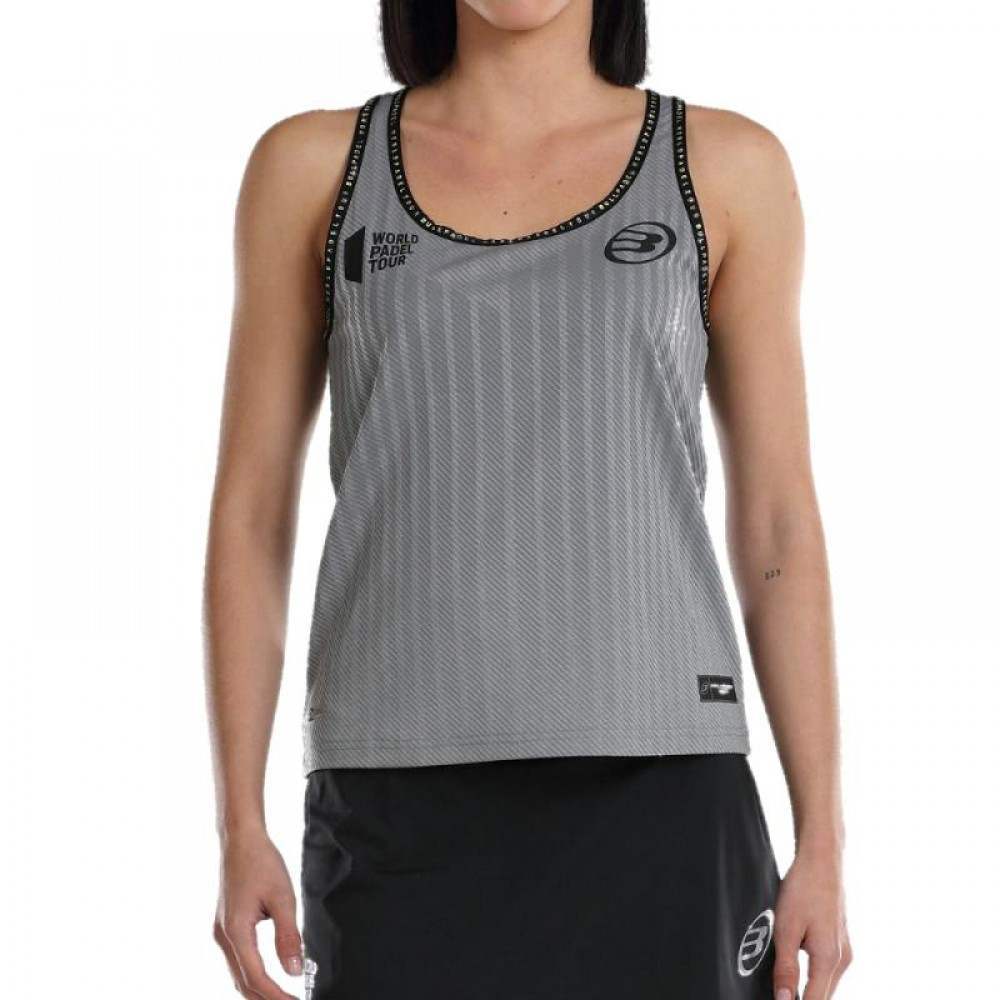 Camiseta Bullpadel WPT Lugar Gris Medio Vigore - Barata Oferta Outlet