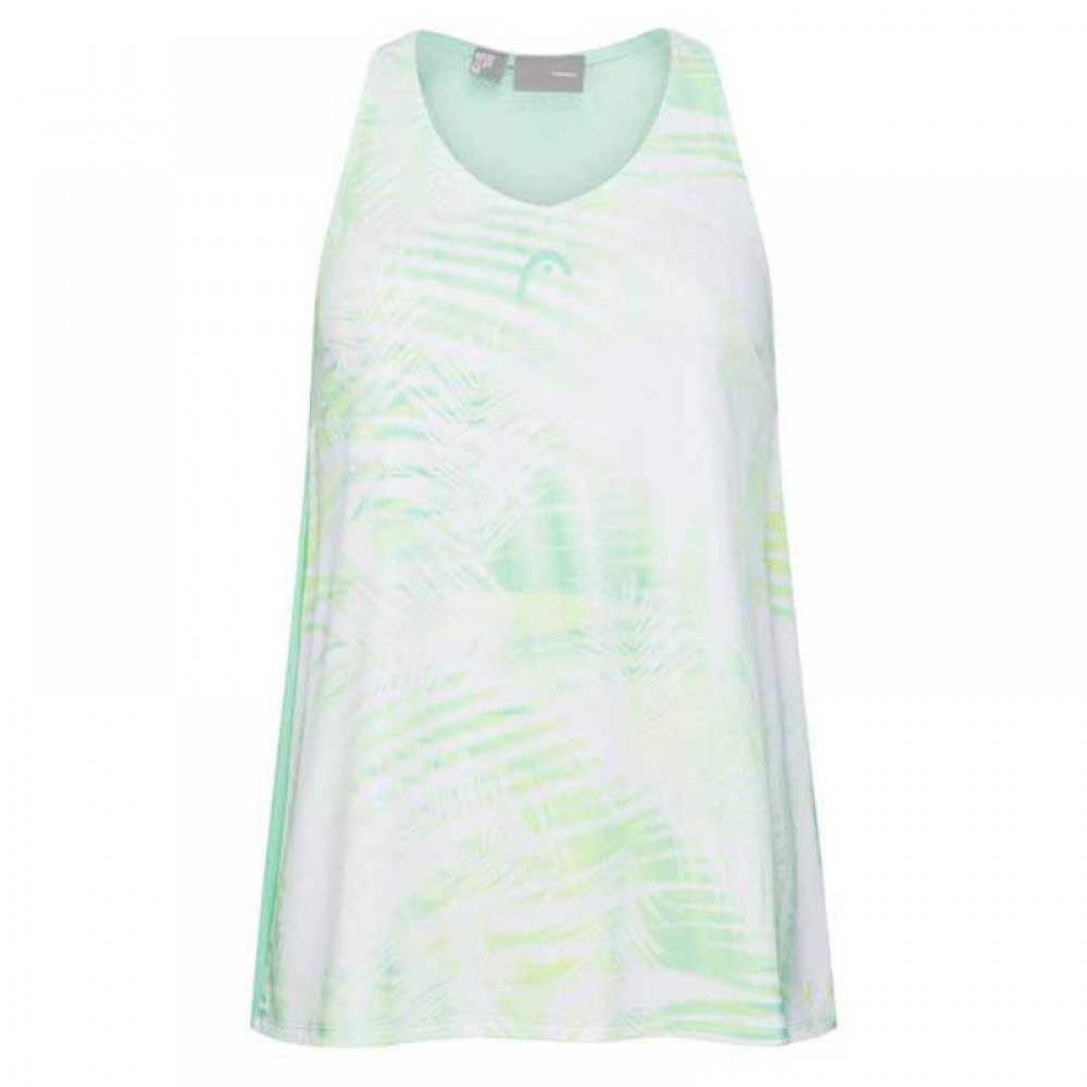 Camiseta Head Agility Tech Verde Pastel Print - Barata Oferta Outlet