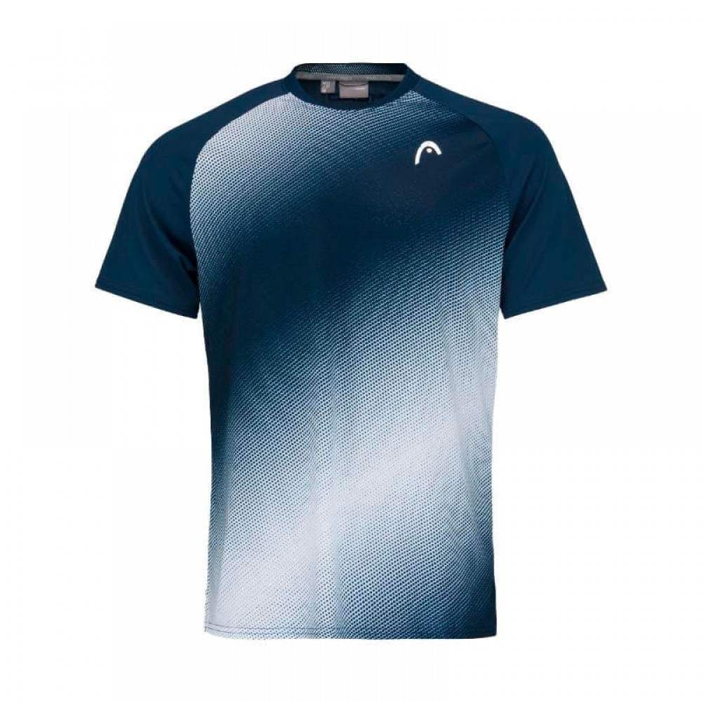 Camiseta Head Performance Azul Oscuro Print - Barata Oferta Outlet