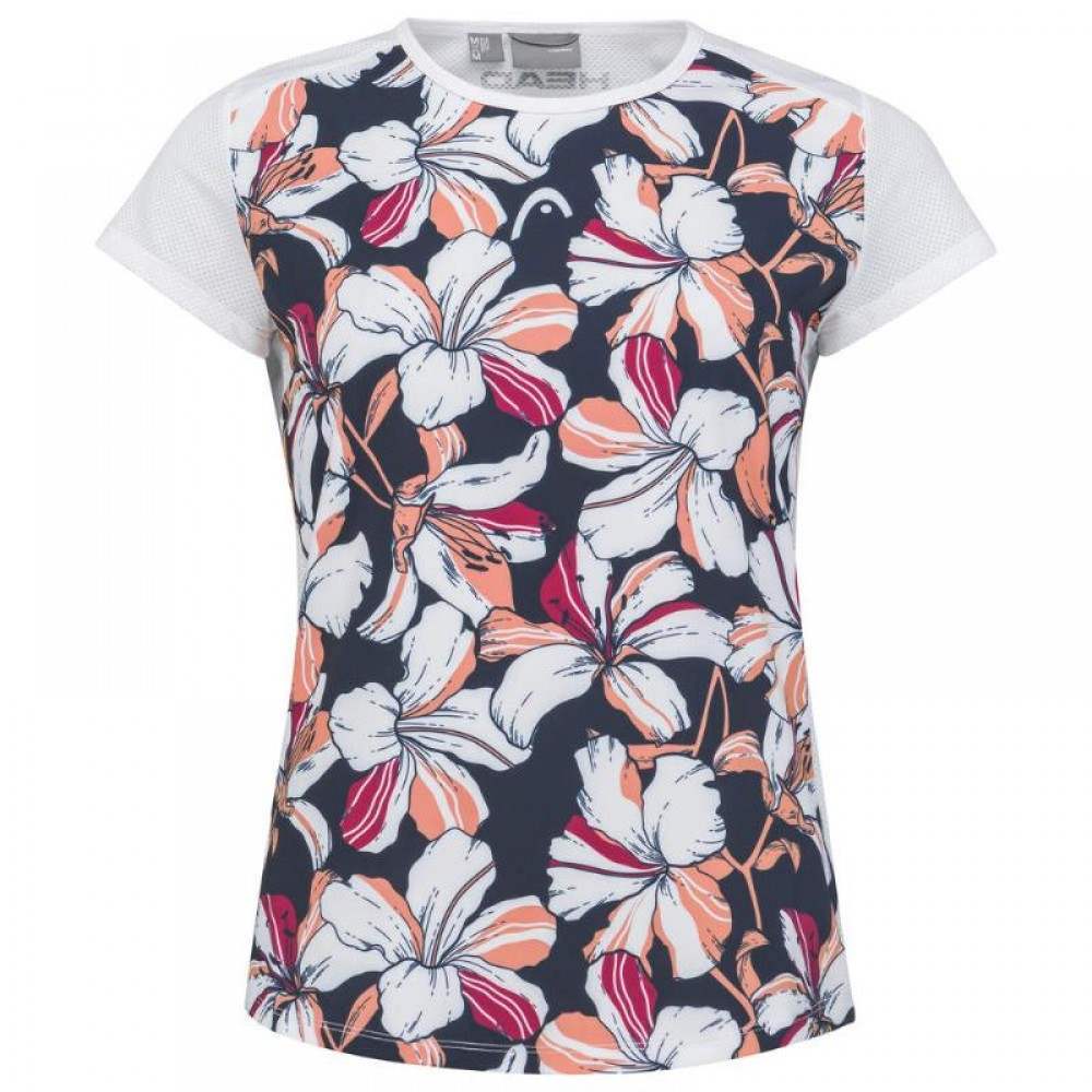 Camiseta Head Tie- Break Print Blanco Mujer - Barata Oferta Outlet