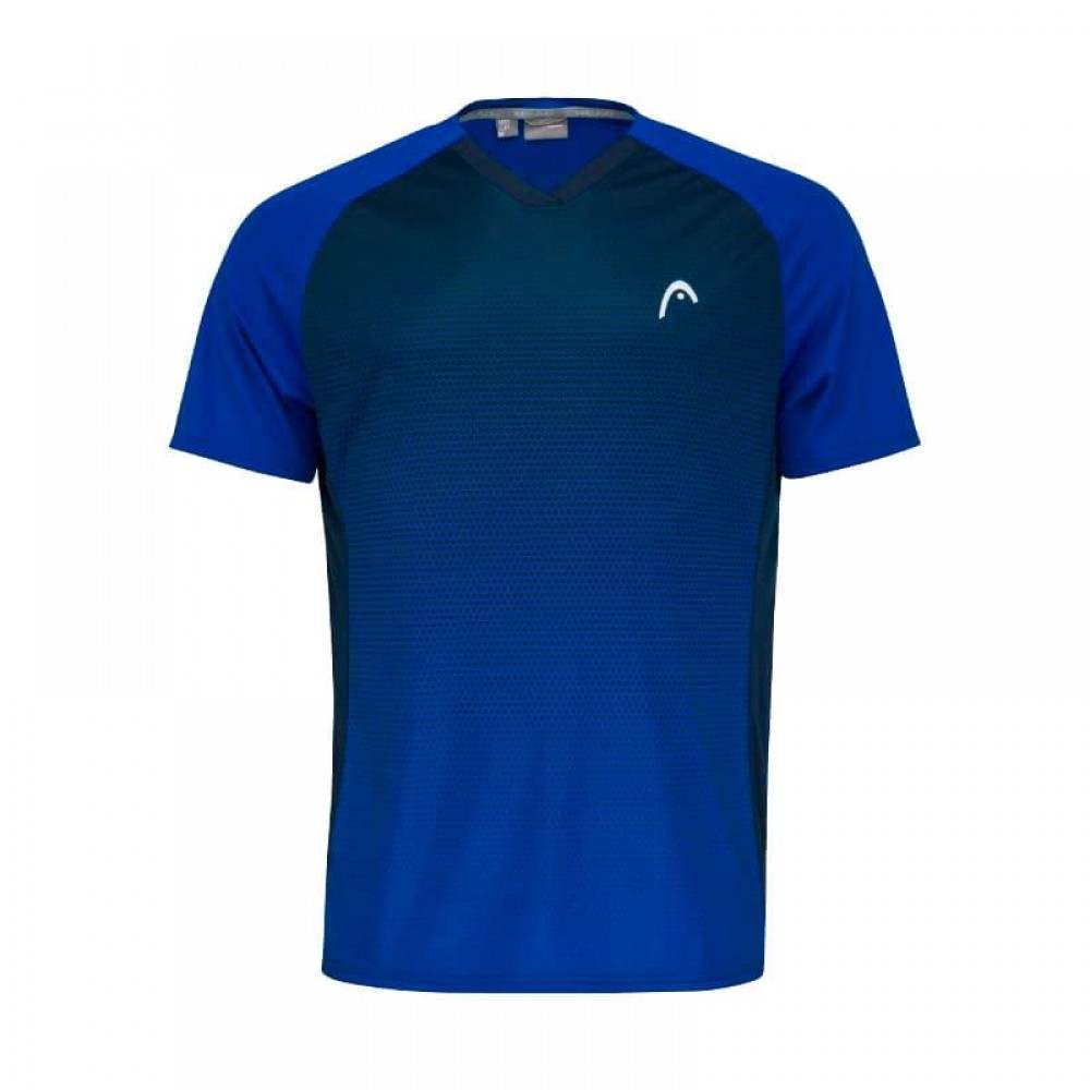 Camiseta Head TopSpin Azul Print Vision - Barata Oferta Outlet