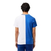 Camiseta Lacoste Daniil Medvedev Azul Blanco