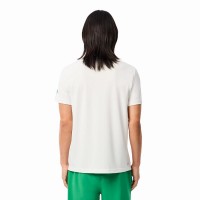 Camiseta Lacoste Novak Djokovic Ultra Dry Blanco Verde