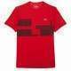 Camiseta Lacoste Novak Djokovic Ultra Dry Rojo Burdeos