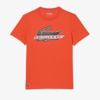 T-shirt Lacoste Sport Algodon Ecologico Orange