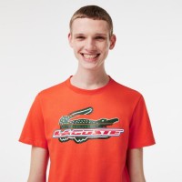 Camiseta Lacoste Sport Algodon Ecologico Naranja