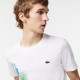 T-Shirt Lacoste Sport Brand Contrast Weiß