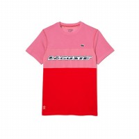 Camiseta Lacoste Sport Medvedev Rosa Rojo