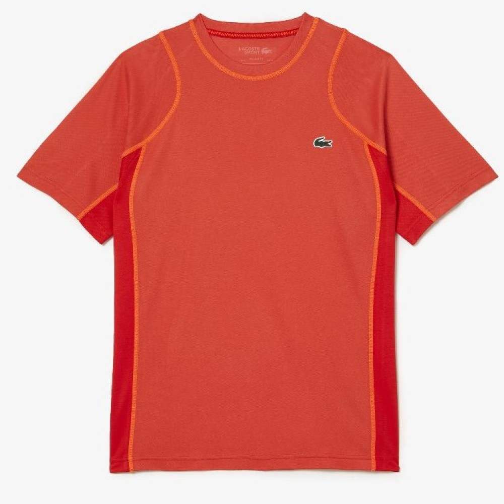 Camiseta Lacoste Sport Pique Naranja - Barata Oferta Outlet