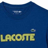 Camiseta Lacoste Sport Punto Azul Marino Amarillo